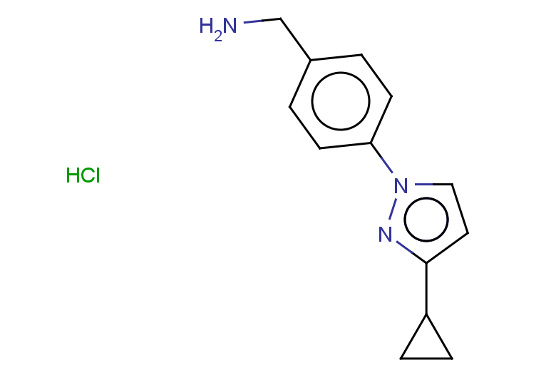 [4-(3-cyclopropyl-1H-pyrazol-1-yl)phenyl]methanamine hydrochloride