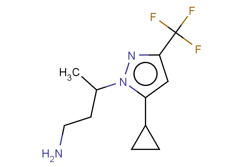3-[5-cyclopropyl-3-(trifluoromethyl)-1H-pyrazol-1-yl]butan-1-amine