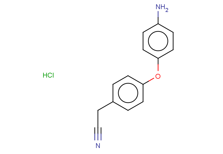 2-[4-(4-aminophenoxy)phenyl]acetonitrile hydrochloride