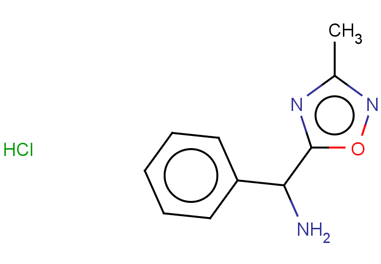 (3-methyl-1,2,4-oxadiazol-5-yl)(phenyl)methanamine hydrochloride