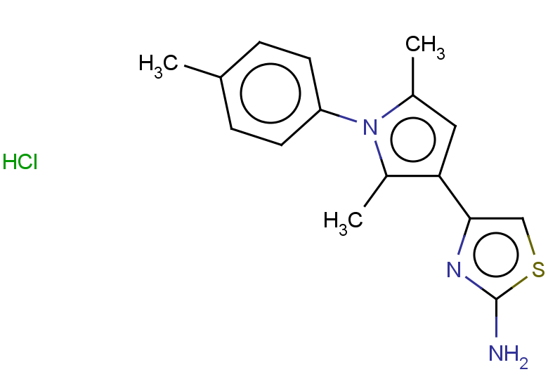4-[2,5-dimethyl-1-(4-methylphenyl)-1H-pyrrol-3-yl]-1,3-thiazol-2-amine hydrochloride