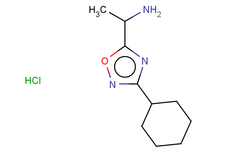 1-(3-cyclohexyl-1,2,4-oxadiazol-5-yl)ethan-1-amine hydrochloride