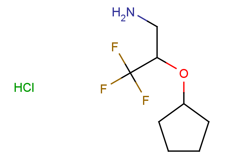 [(3-amino-1,1,1-trifluoropropan-2-yl)oxy]cyclopentane hydrochloride