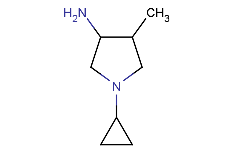 1-cyclopropyl-4-methylpyrrolidin-3-amine, Mixture of diastereomers