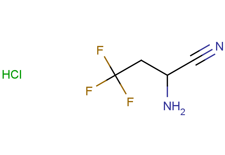 2-amino-4,4,4-trifluorobutanenitrile hydrochloride
