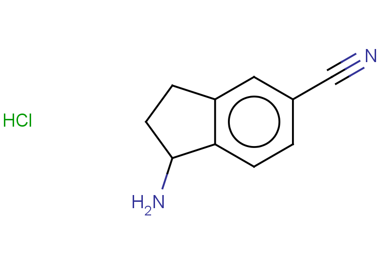 1-amino-2,3-dihydro-1H-indene-5-carbonitrile hydrochloride