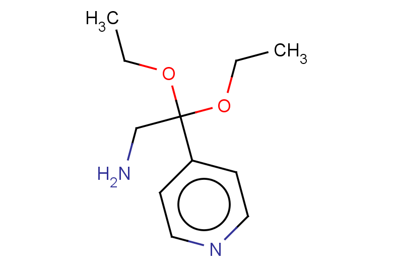 2,2-diethoxy-2-(pyridin-4-yl)ethan-1-amine