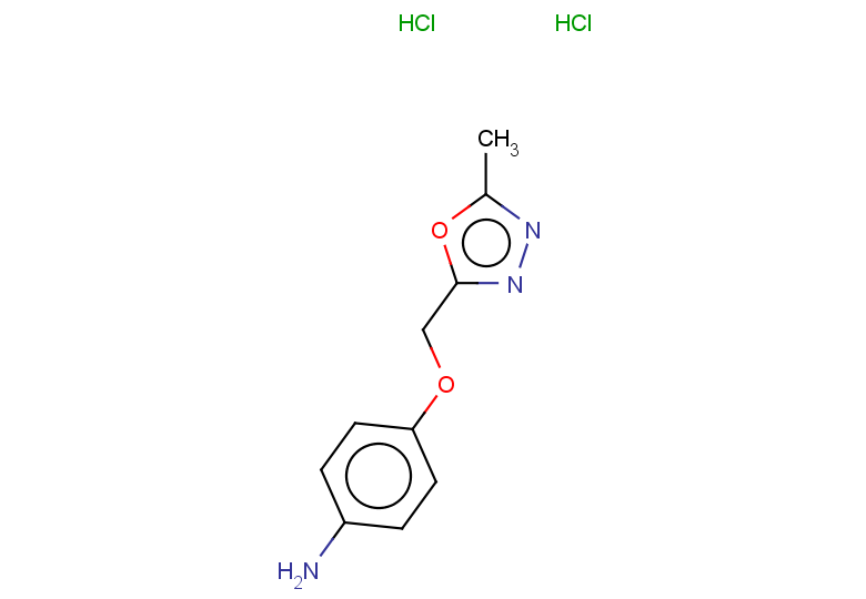 4-[(5-methyl-1,3,4-oxadiazol-2-yl)methoxy]aniline dihydrochloride