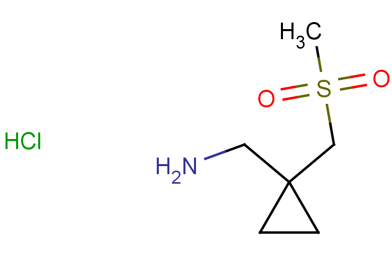 [1-(methanesulfonylmethyl)cyclopropyl]methanamine hydrochloride