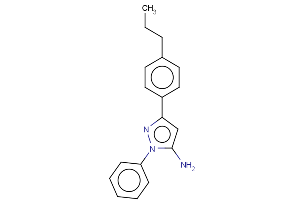 1-phenyl-3-(4-propylphenyl)-1H-pyrazol-5-amine