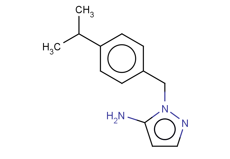 1-{[4-(propan-2-yl)phenyl]methyl}-1H-pyrazol-5-amine