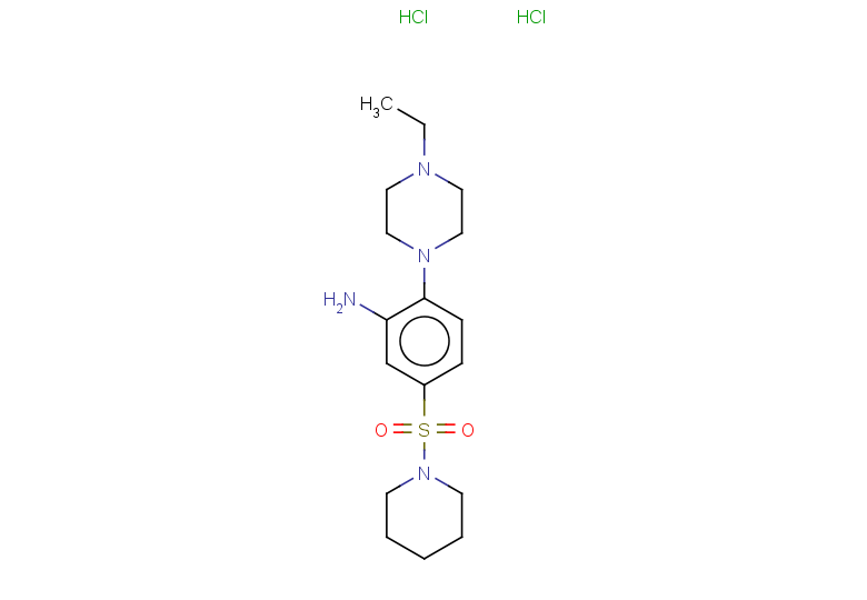 2-(4-ethylpiperazin-1-yl)-5-(piperidine-1-sulfonyl)aniline dihydrochloride