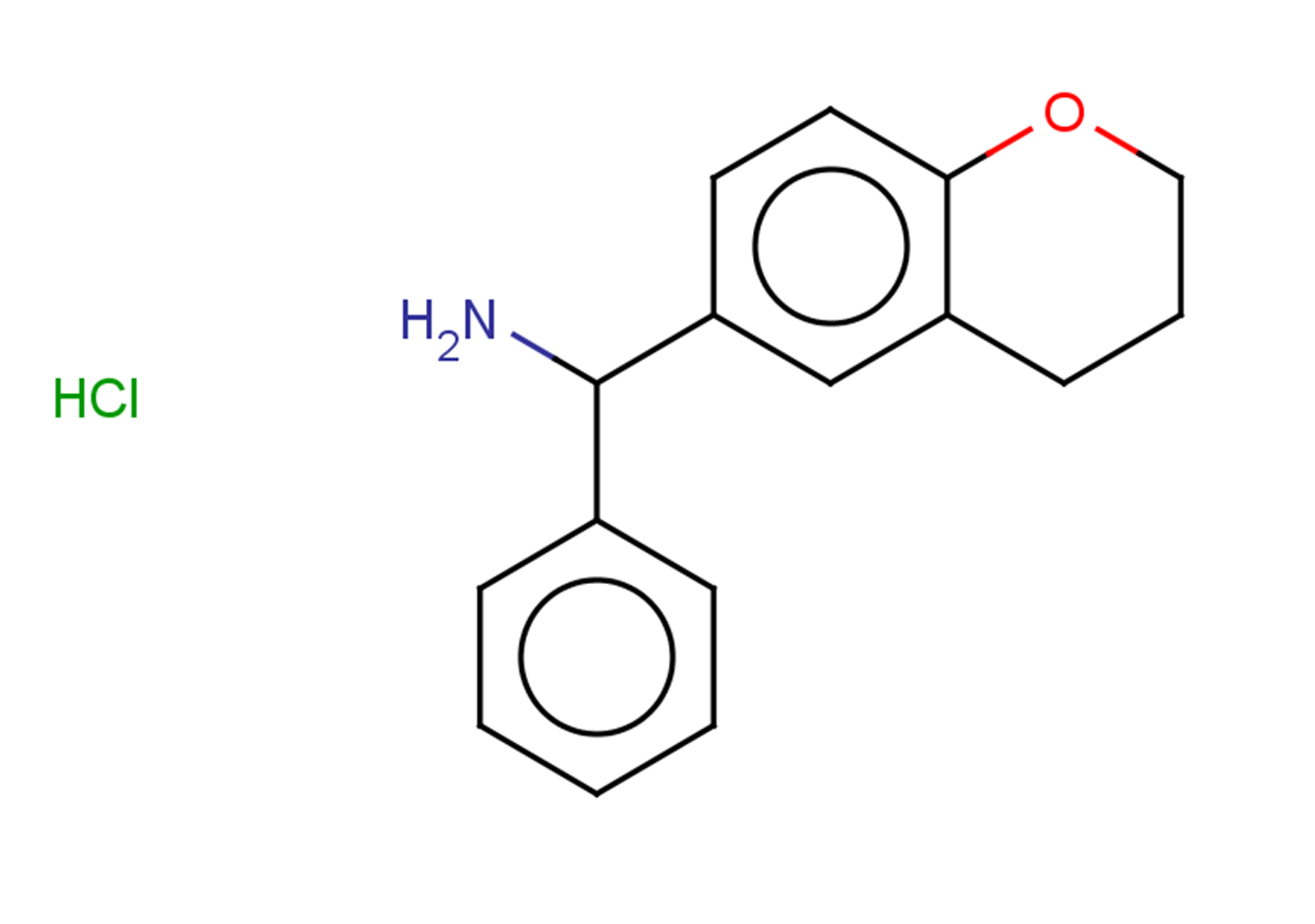 3,4-dihydro-2H-1-benzopyran-6-yl(phenyl)methanamine hydrochloride