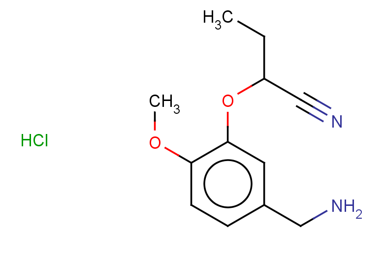 2-[5-(aminomethyl)-2-methoxyphenoxy]butanenitrile hydrochloride