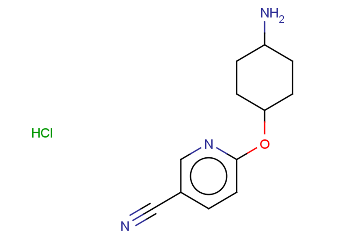 6-[(4-aminocyclohexyl)oxy]pyridine-3-carbonitrile hydrochloride