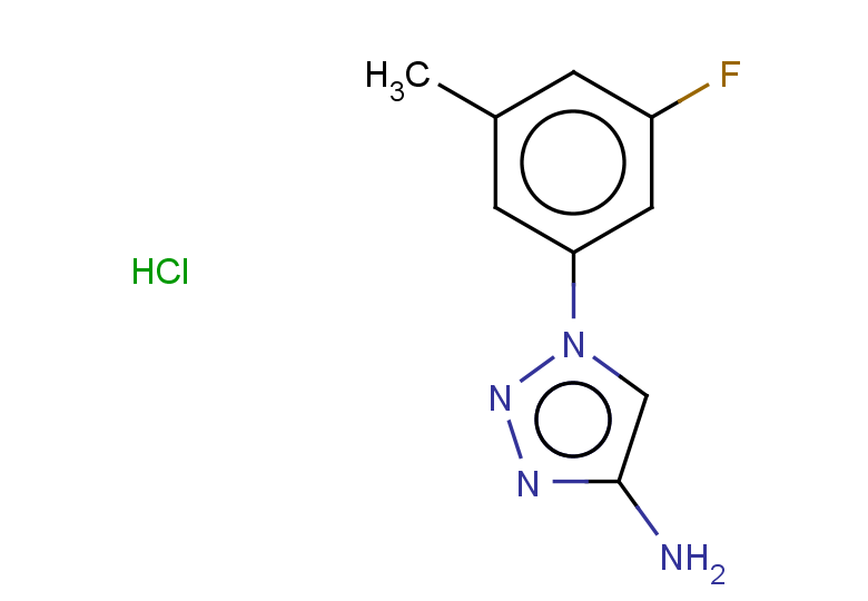 1-(3-fluoro-5-methylphenyl)-1H-1,2,3-triazol-4-amine hydrochloride