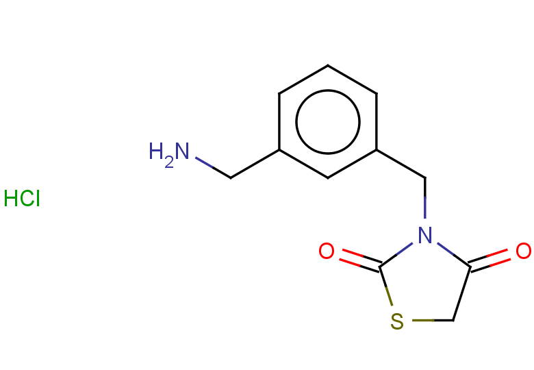 3-{[3-(aminomethyl)phenyl]methyl}-1,3-thiazolidine-2,4-dione hydrochloride