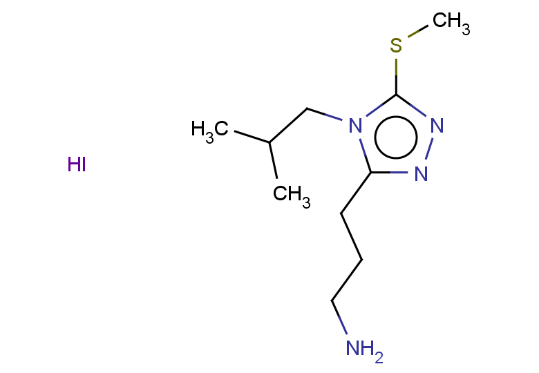 3-[4-(2-methylpropyl)-5-(methylsulfanyl)-4H-1,2,4-triazol-3-yl]propan-1-amine hydroiodide
