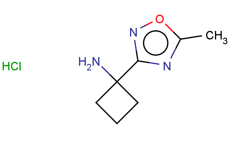 1-(5-methyl-1,2,4-oxadiazol-3-yl)cyclobutan-1-amine hydrochloride