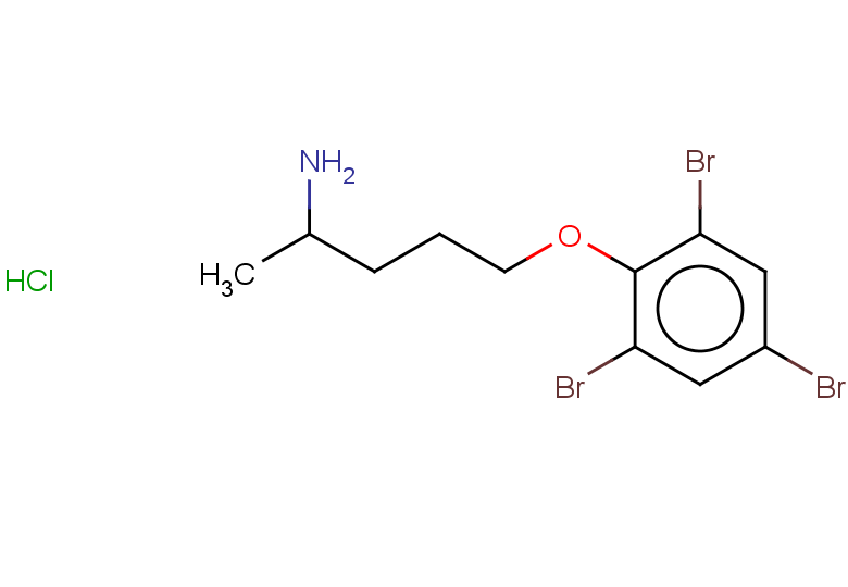 2-[(4-aminopentyl)oxy]-1,3,5-tribromobenzene hydrochloride