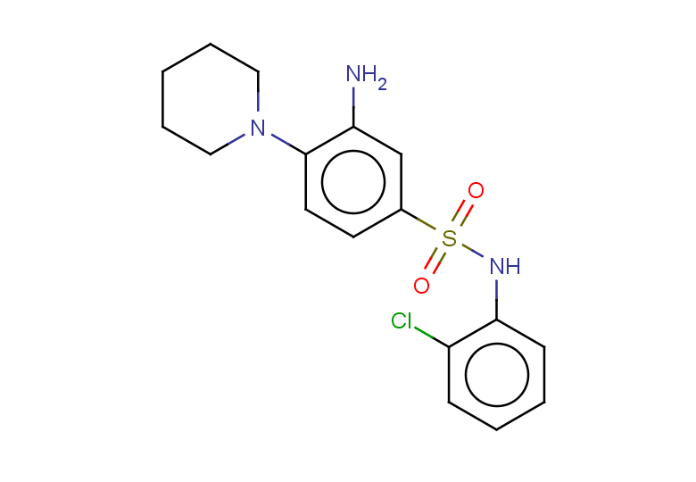 3-amino-N-(2-chlorophenyl)-4-(piperidin-1-yl)benzene-1-sulfonamide