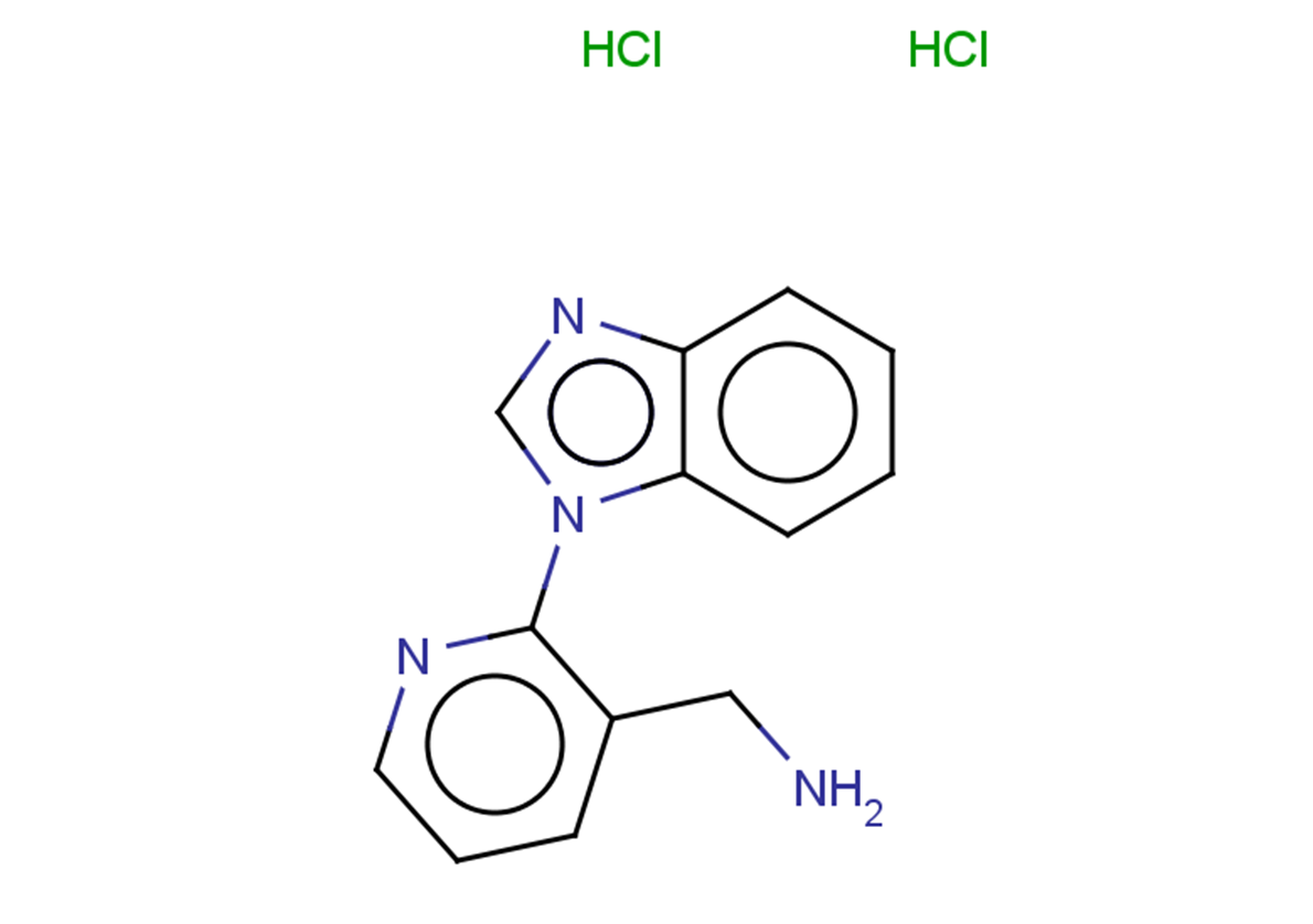 [2-(1H-1,3-benzodiazol-1-yl)pyridin-3-yl]methanamine dihydrochloride