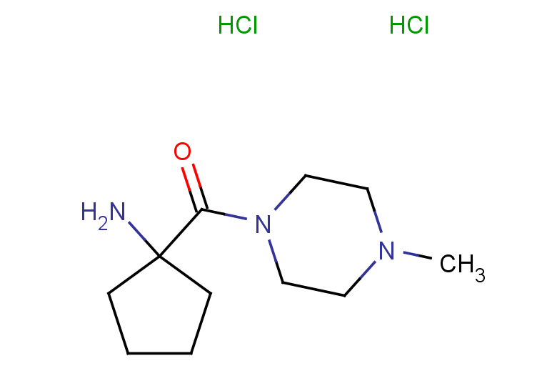 1-(4-methylpiperazine-1-carbonyl)cyclopentan-1-amine dihydrochloride