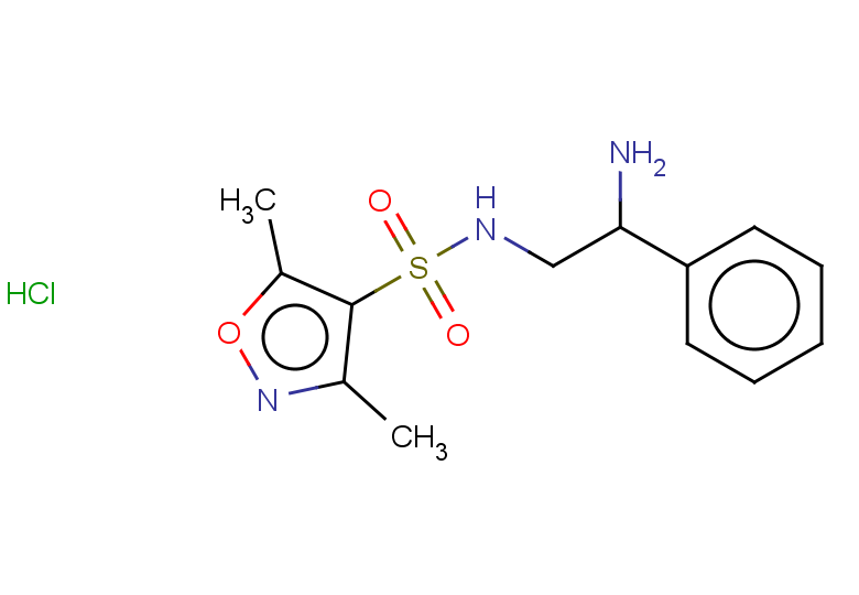 N-(2-amino-2-phenylethyl)-3,5-dimethyl-1,2-oxazole-4-sulfonamide hydrochloride