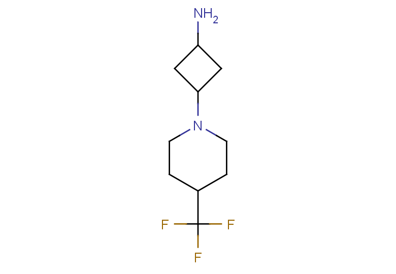 3-[4-(trifluoromethyl)piperidin-1-yl]cyclobutan-1-amine, Mixture of diastereomers