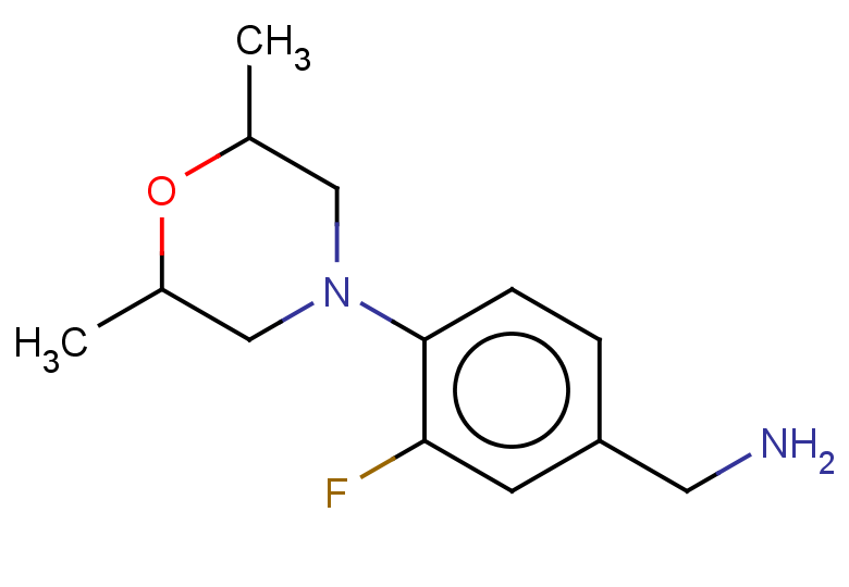 [4-(2,6-dimethylmorpholin-4-yl)-3-fluorophenyl]methanamine