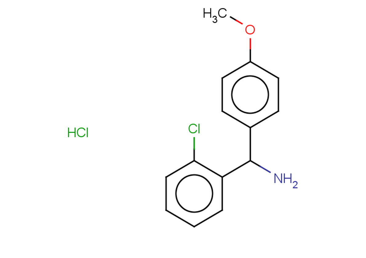 (2-chlorophenyl)(4-methoxyphenyl)methanamine hydrochloride