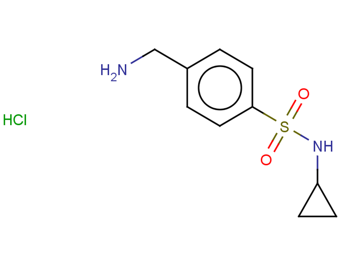 4-(aminomethyl)-N-cyclopropylbenzene-1-sulfonamide hydrochloride