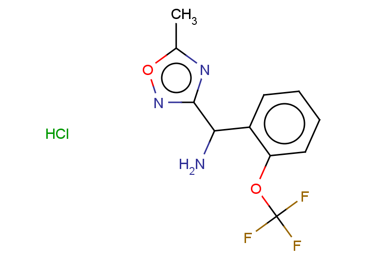 (5-methyl-1,2,4-oxadiazol-3-yl)[2-(trifluoromethoxy)phenyl]methanamine hydrochloride