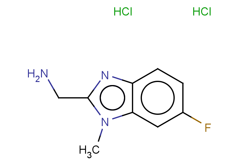 (6-fluoro-1-methyl-1H-1,3-benzodiazol-2-yl)methanamine dihydrochloride