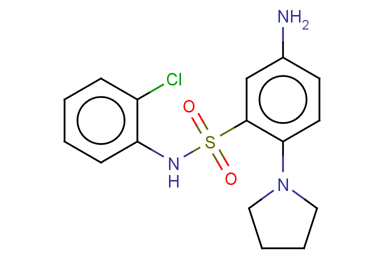 5-amino-N-(2-chlorophenyl)-2-(pyrrolidin-1-yl)benzene-1-sulfonamide