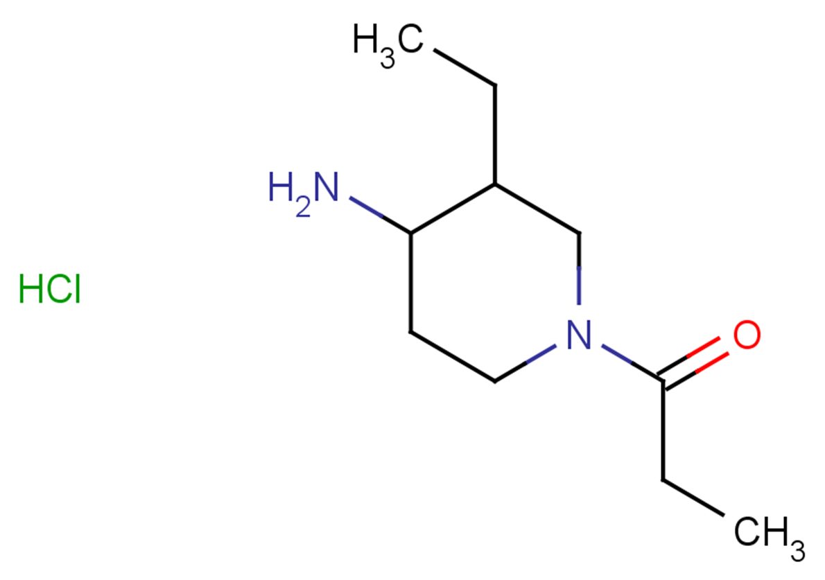 1-(4-amino-3-ethylpiperidin-1-yl)propan-1-one hydrochloride, Mixture of diastereomers