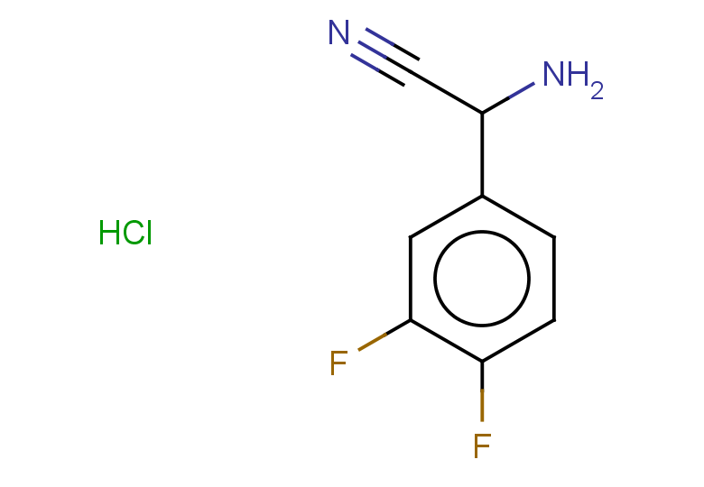 2-amino-2-(3,4-difluorophenyl)acetonitrile hydrochloride