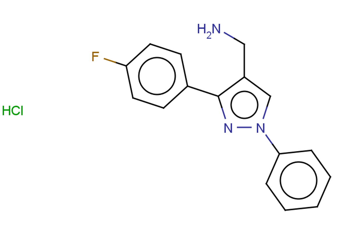 [3-(4-fluorophenyl)-1-phenyl-1H-pyrazol-4-yl]methanamine hydrochloride