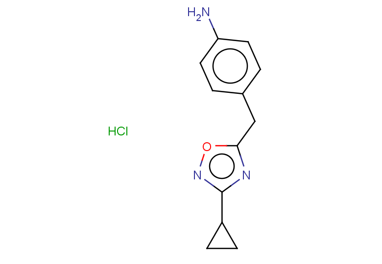 4-[(3-cyclopropyl-1,2,4-oxadiazol-5-yl)methyl]aniline hydrochloride