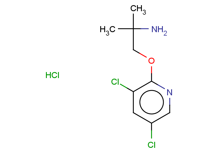 2-(2-amino-2-methylpropoxy)-3,5-dichloropyridine hydrochloride