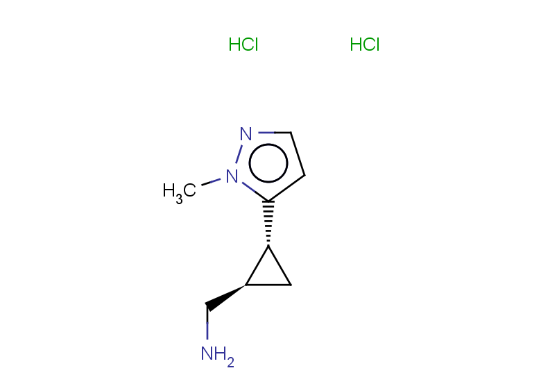 rac-[(1R,2R)-2-(1-methyl-1H-pyrazol-5-yl)cyclopropyl]methanamine dihydrochloride, trans
