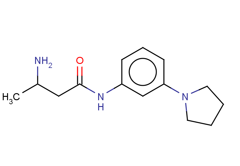 3-amino-N-[3-(pyrrolidin-1-yl)phenyl]butanamide