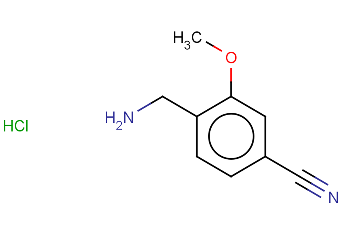 4-(aminomethyl)-3-methoxybenzonitrile hydrochloride