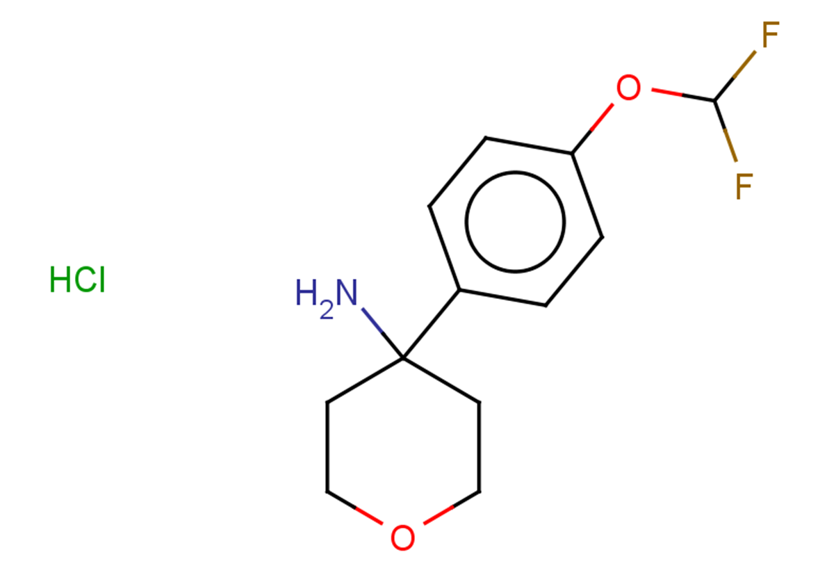 4-[4-(difluoromethoxy)phenyl]oxan-4-amine hydrochloride