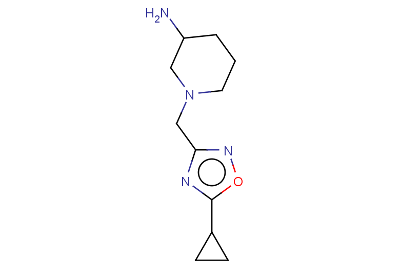1-[(5-cyclopropyl-1,2,4-oxadiazol-3-yl)methyl]piperidin-3-amine