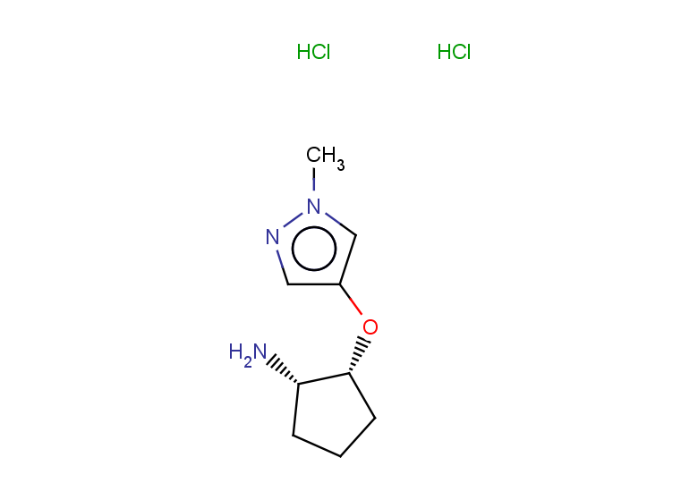 rac-(1R,2S)-2-[(1-methyl-1H-pyrazol-4-yl)oxy]cyclopentan-1-amine dihydrochloride, cis