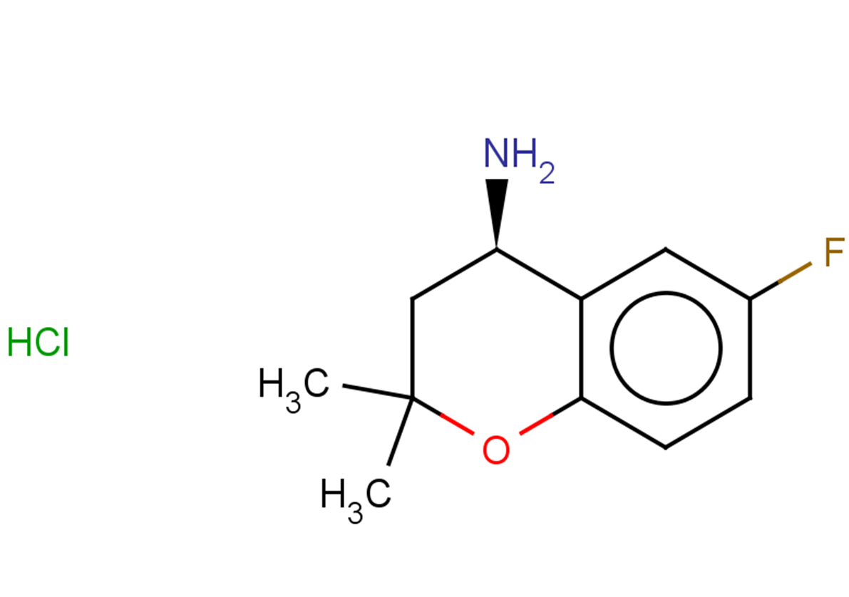 (4R)-6-fluoro-2,2-dimethyl-3,4-dihydro-2H-1-benzopyran-4-amine hydrochloride