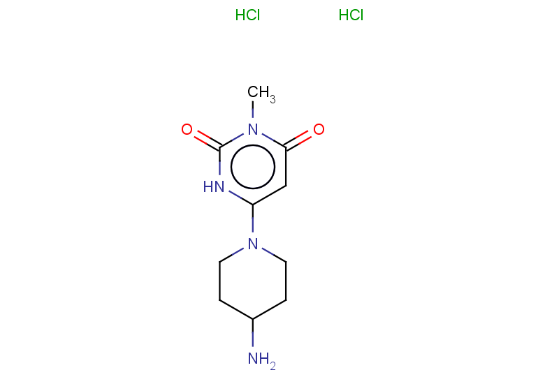 6-(4-aminopiperidin-1-yl)-3-methyl-1,2,3,4-tetrahydropyrimidine-2,4-dione dihydrochloride