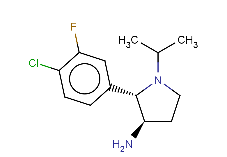 2-(4-chloro-3-fluorophenyl)-1-(propan-2-yl)pyrrolidin-3-amine, trans
