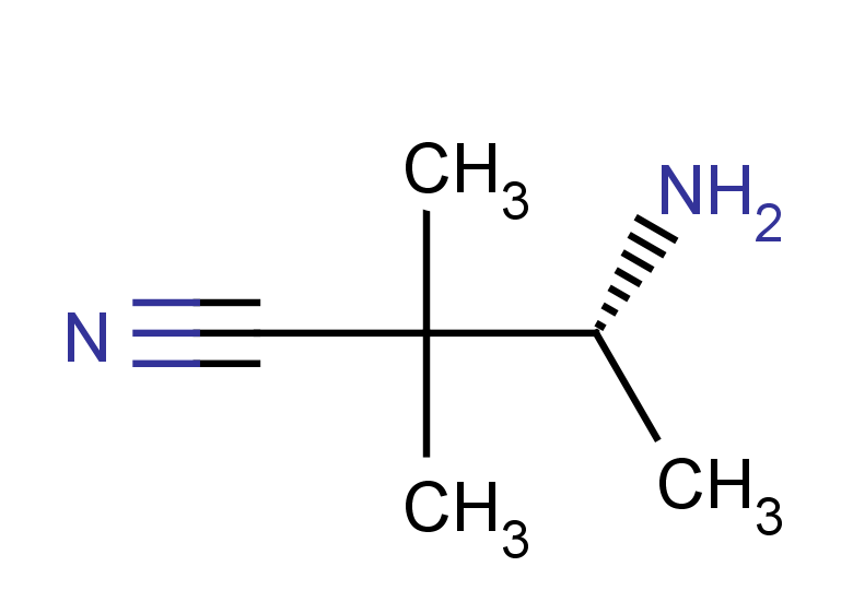 (3R)-3-amino-2,2-dimethylbutanenitrile